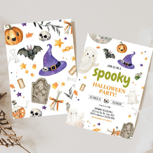 Invitation Fête d'Halloween éffrayant