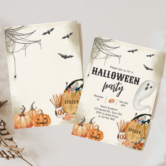 Invitation Fête d'Halloween éffrayant