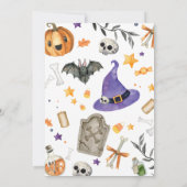 Invitation Fête d'Halloween éffrayant (Dos)