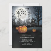 Invitation Fête d'Halloween Éffrayante (Devant)