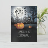 Invitation Fête d'Halloween Éffrayante (Debout devant)