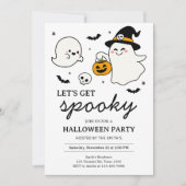 Invitation Fête d'Halloween Éffrayante (Devant)