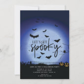 Invitation Fête d'Halloween Éffrayante (Devant)