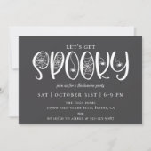 Invitation Fête d'Halloween ÉFFRAYANTE (Devant)