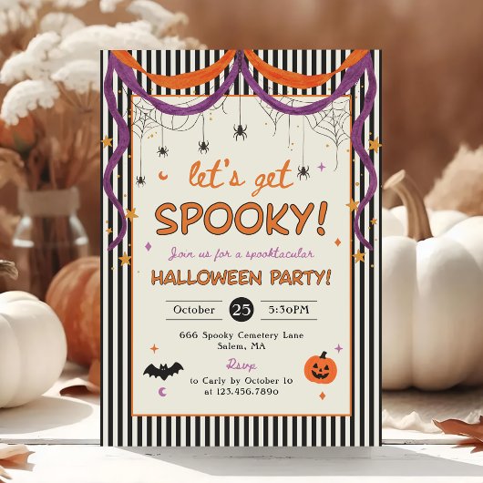 Invitation Fête d'Halloween Effrayante
