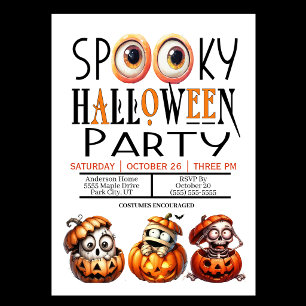 Invitation Fête d'Halloween effrayante