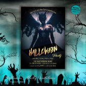 Invitation Fête d'Halloween éffrayante pour adultes