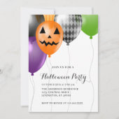Invitation Fête d'Halloween élégante  (Devant)