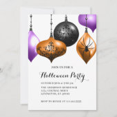 Invitation Fête d'Halloween élégante (Devant)