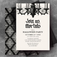 Fête d'Halloween élégante et hantée