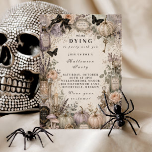 Invitation Fête d'Halloween élégante et pastel