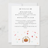 Invitation Fête d'Halloween en classe | Conception Enfants Mi (Dos)