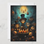 Invitation Fête d'Halloween Enfants Déplaisants Citrouilles b (Devant)