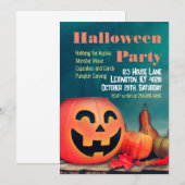 Invitation Fête d'Halloween Enfants et Adultes (Devant / Derrière)