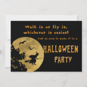 Invitation Fête d'Halloween entrer ou entrer (Devant)