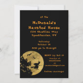 Invitation Fête d'Halloween entrer ou entrer (Dos)