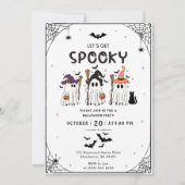 Invitation Fête d'Halloween épouvantable (Devant)