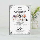 Invitation Fête d'Halloween épouvantable (Debout devant)