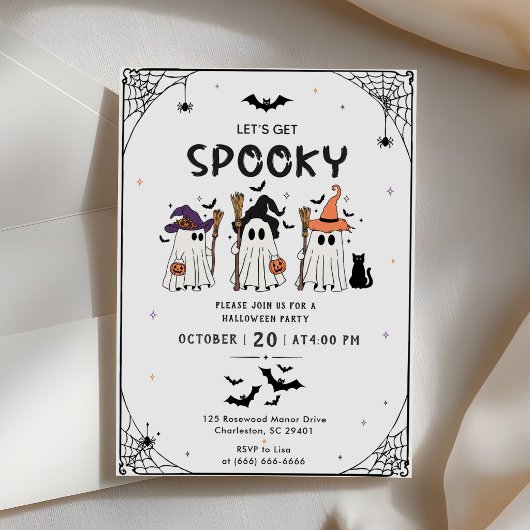 Invitation Fête d'Halloween épouvantable