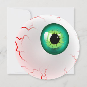Invitation Fête d'Halloween ! Eyeball Éffrayant personnalisé