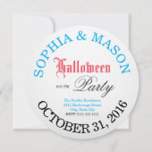 Invitation Fête d'Halloween ! Eyeball Éffrayant personnalisé (Dos)