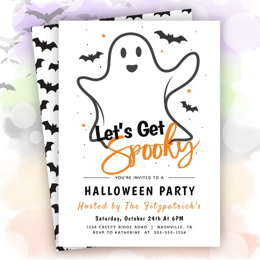 Invitation Fête d'Halloween : Faisons Peur
