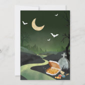 Invitation Fête d'Halloween fêter la soirée d'anniversaire (Dos)