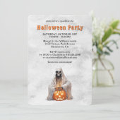 Invitation Fête d'Halloween Ghost Jack O’Lantern (Debout devant)