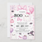 Invitation Fête d'Halloween Ghost Rose Boo-Day (Devant)