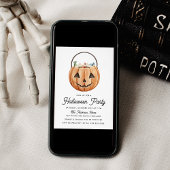 Invitation Fête d'Halloween Jack-O-Lantern