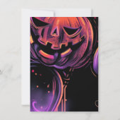 Invitation Fête d'Halloween Jack-O-Lantern (Dos)