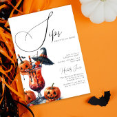 Invitation Fête d'Halloween : les boissons vont descendre