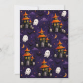 Invitation Fête d'Halloween Maison Hantée (Dos)