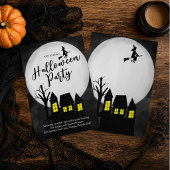 Invitation Fête d'Halloween Maison Hantée Effrayante