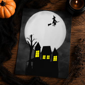Invitation Fête d'Halloween Maison Hantée Effrayante