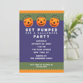 Invitation Fête d'Halloween mignonne (Debout devant)