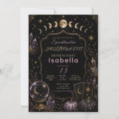 Invitation Fête d'Halloween Mystique Céleste (Devant)