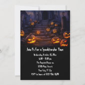 Invitation Fête d'Halloween personnalisée Maison hantée effra (Dos)