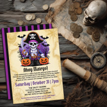 Fête d'Halloween Pirate squelette effrayant