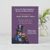 Invitation Fête d'Halloween pour adultes (Debout devant)