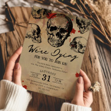 Fête d'Halloween pour adultes avec crâne vintage