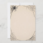 Invitation Fête d'Halloween pour adultes Skeleton Vintage Coc (Dos)