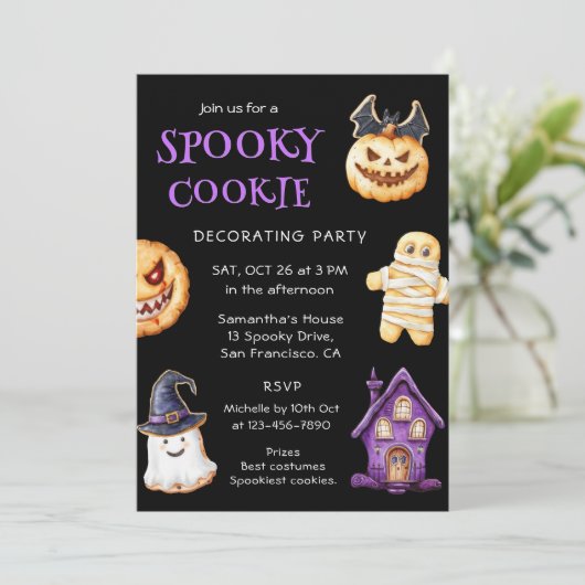 Invitation Fête d'Halloween pour enfants (Debout devant)