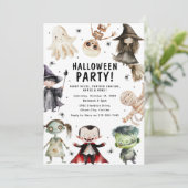 Invitation Fête d'Halloween pour enfants (Debout devant)