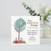 Invitation Fête d'Halloween pour enfants (Debout devant)