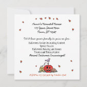 Invitation Fête d'Halloween pour enfants (Dos)