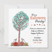 Invitation Fête d'Halloween pour enfants (Devant)