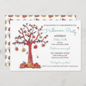 Invitation Fête d'Halloween pour enfants (Devant / Derrière)