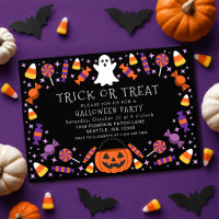 Fête d'Halloween pour enfants avec friandises ou m