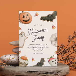 Invitation Fête d'Halloween pour enfants Sweet Treats